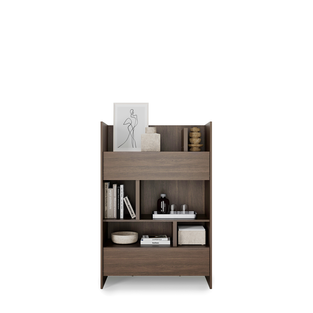 Kleines Bücherregal für Schrankbett Lenart BED CONCEPT BC-26 Dunin-Eiche 92/138 cm