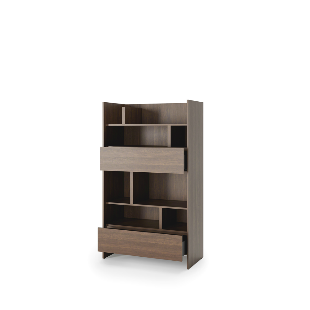 Kleines Bücherregal für Schrankbett Lenart BED CONCEPT BC-27 Dunin-Eiche 92/158 cm