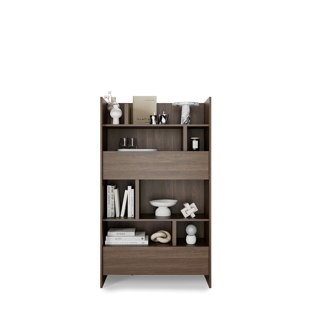 Kleines Bücherregal für Schrankbett Lenart BED CONCEPT BC-27 Dunin-Eiche 92/158 cm