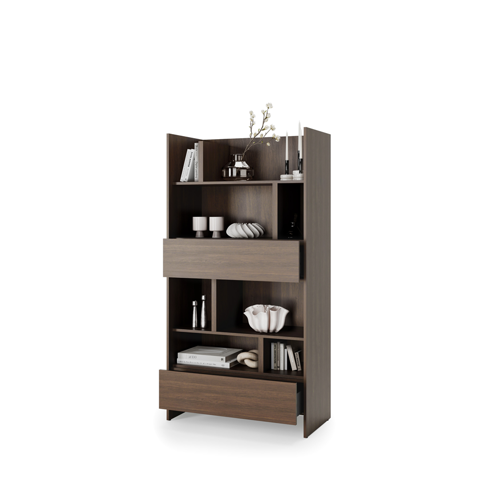 Kleines Bücherregal für Schrankbett Lenart BED CONCEPT BC-28 Dunin-Eiche 92/178 cm