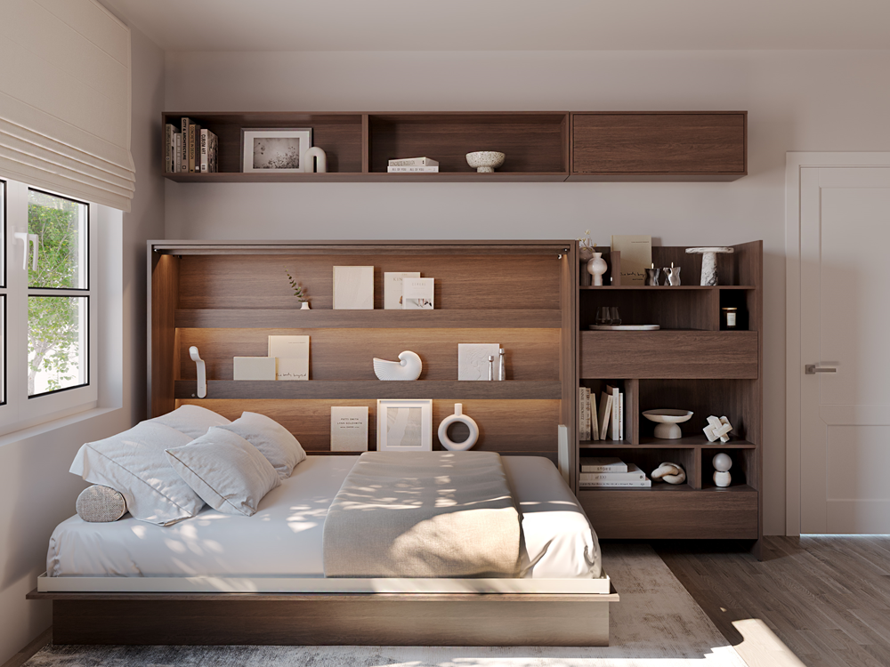 Wandschrank für Schrankbett BED CONCEPT BC-29 Dunin-Eiche