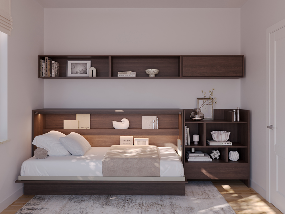 Wandschrank für Schrankbett BED CONCEPT BC-29 Dunin-Eiche