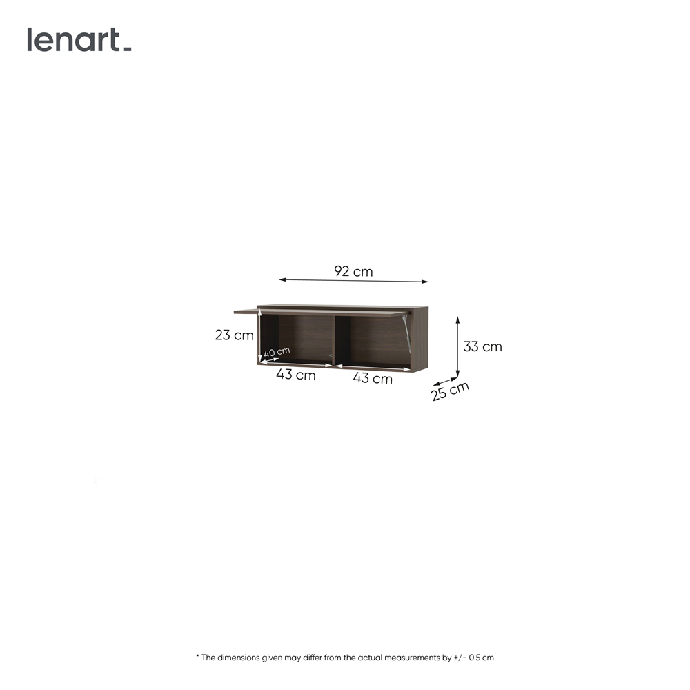 Wandschrank für Schrankbett BED CONCEPT BC-29 Dunin-Eiche