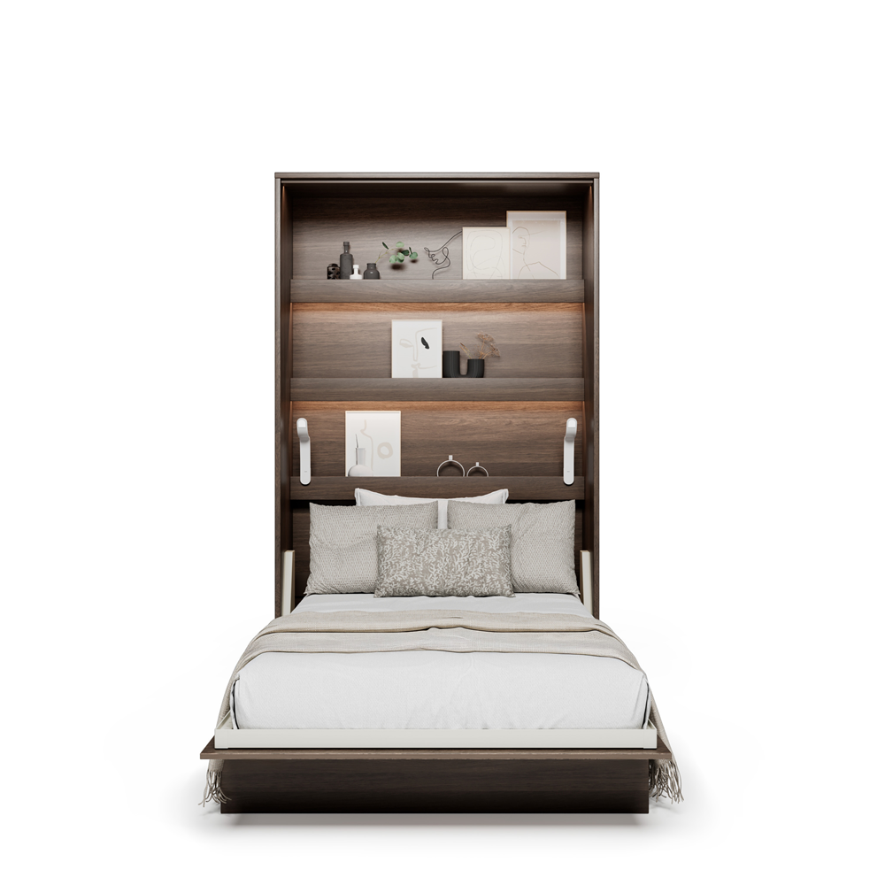 Wandklappbett 120x200 Vertikal Schrankbett Lenart BED CONCEPT - Dunin-Eiche BC-02
