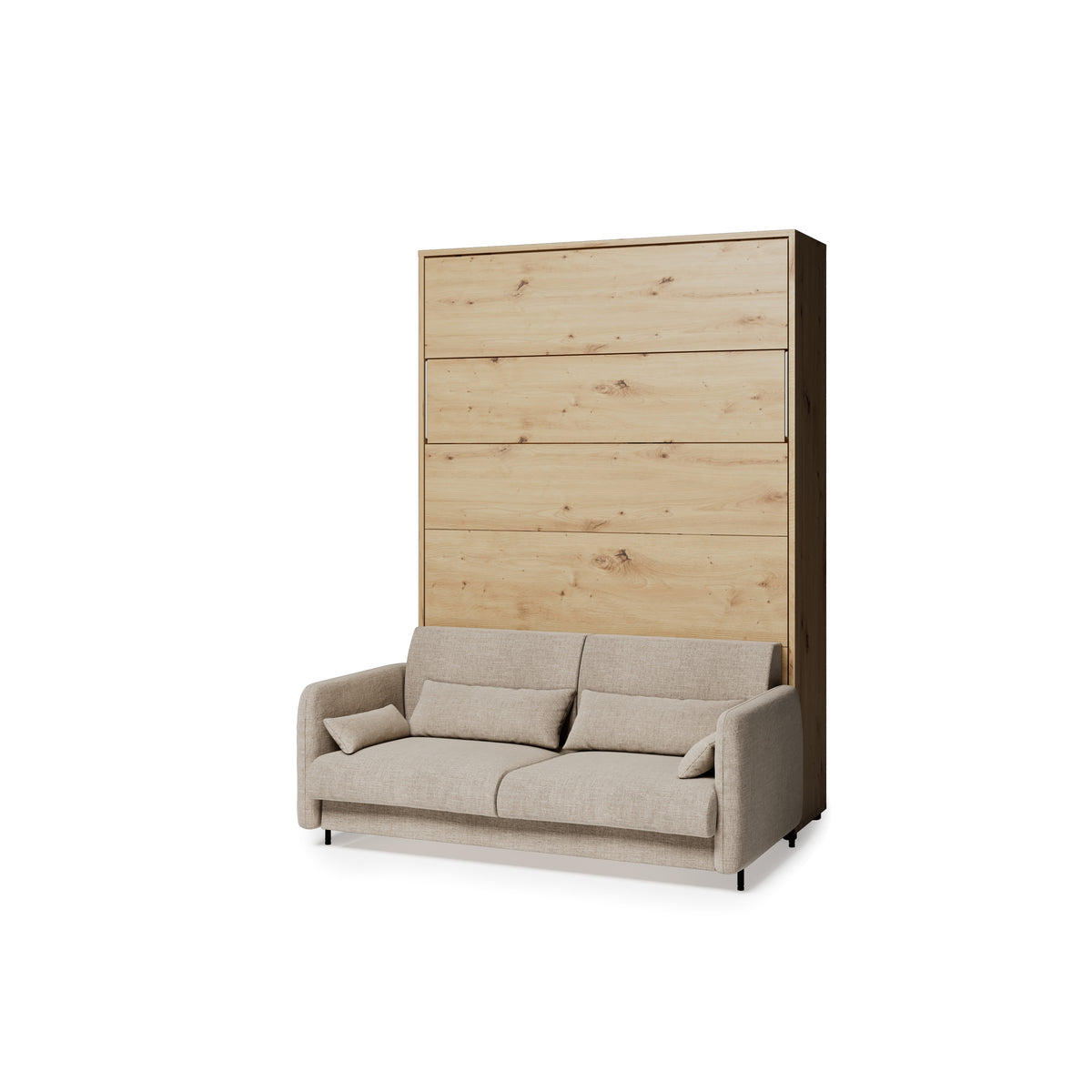 Elektrisches Schrankbett 140x200 BED CONCEPT BC-36 mit Kopfteil - Eiche Artisan