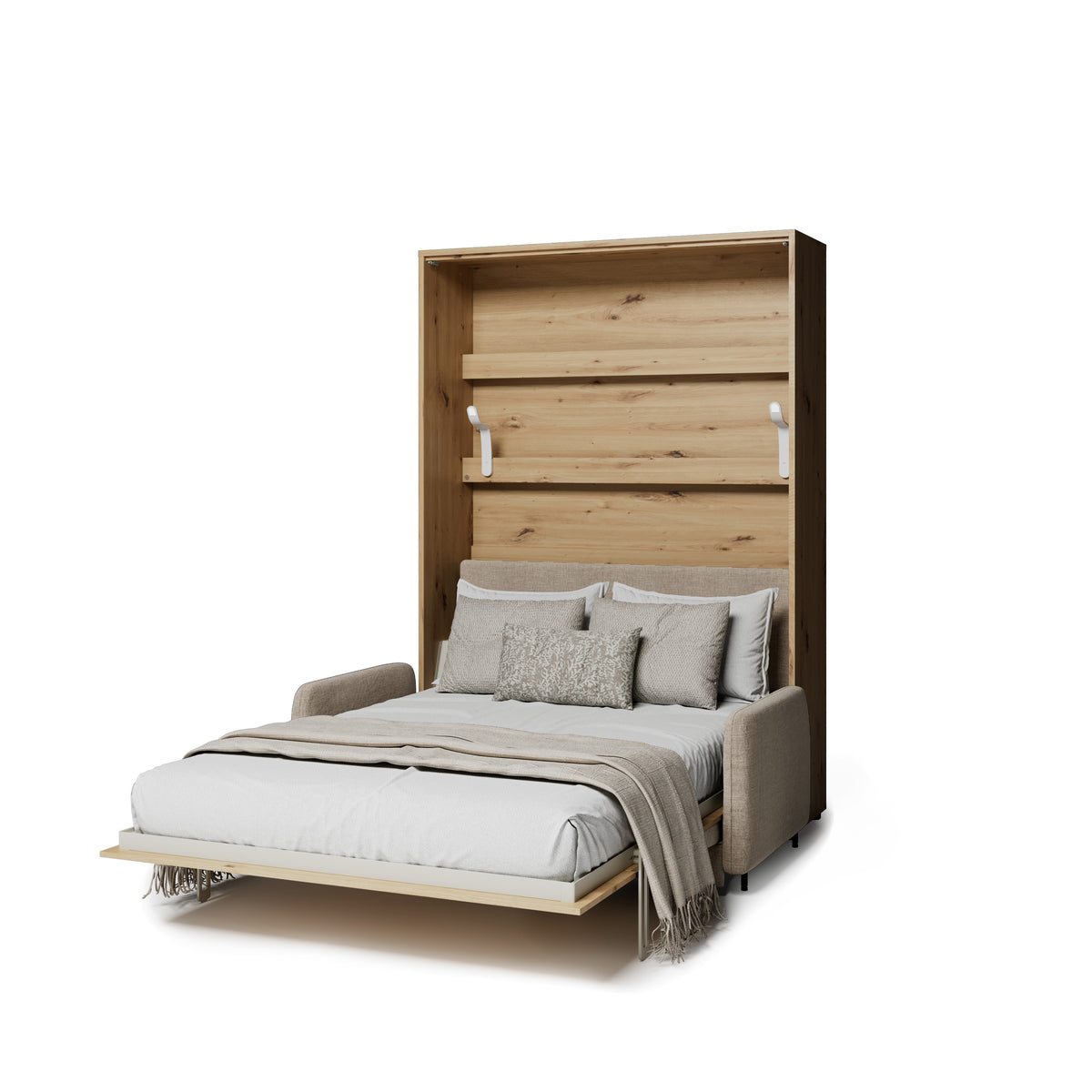 Elektrisches Schrankbett 140x200 BED CONCEPT BC-36 mit Kopfteil - Eiche Artisan