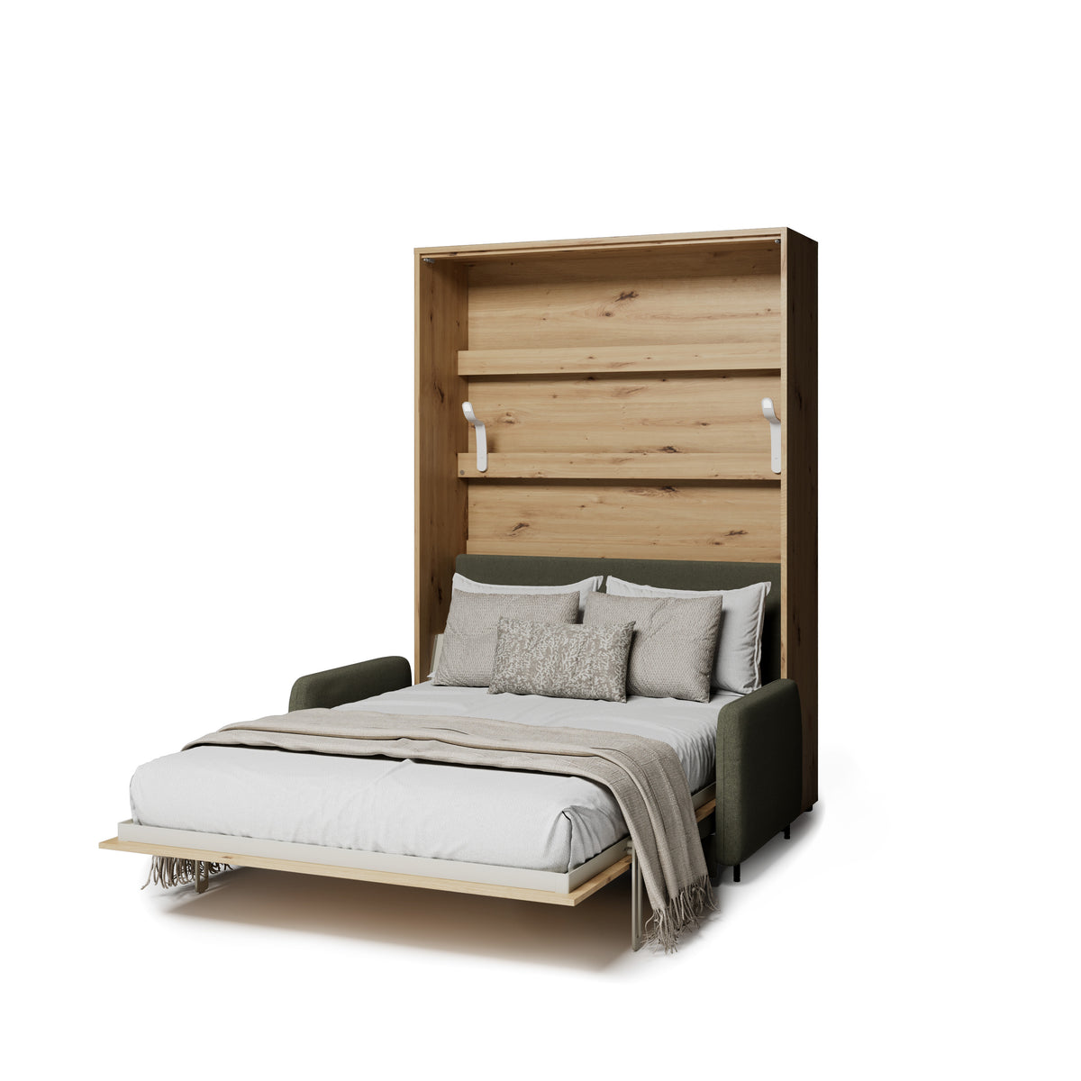 Elektrisches Schrankbett 140x200 BED CONCEPT BC-36 mit Kopfteil - Eiche Artisan
