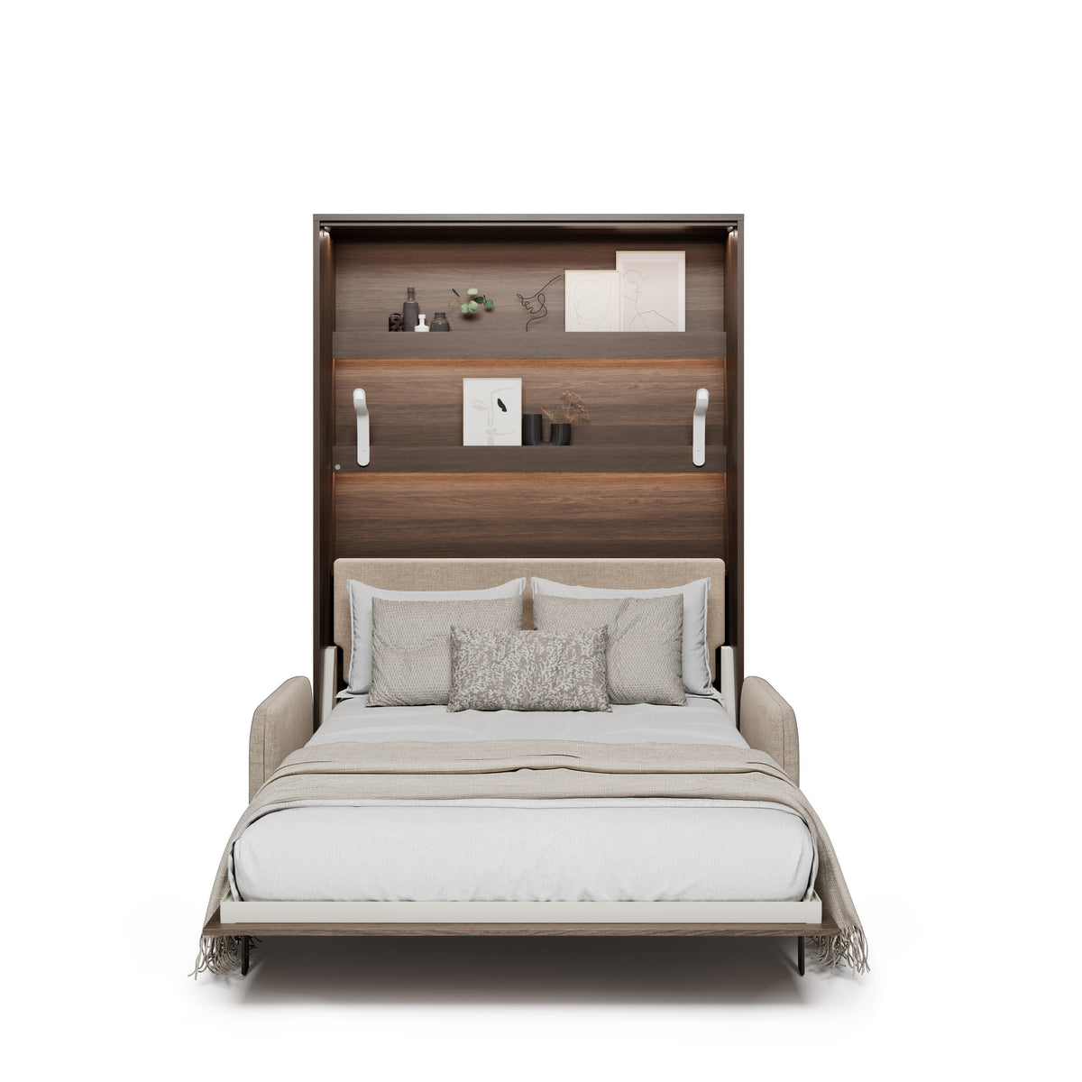 Elektrisches Schrankbett 140x200 BED CONCEPT BC-36 mit Kopfteil - Dunin-Eiche