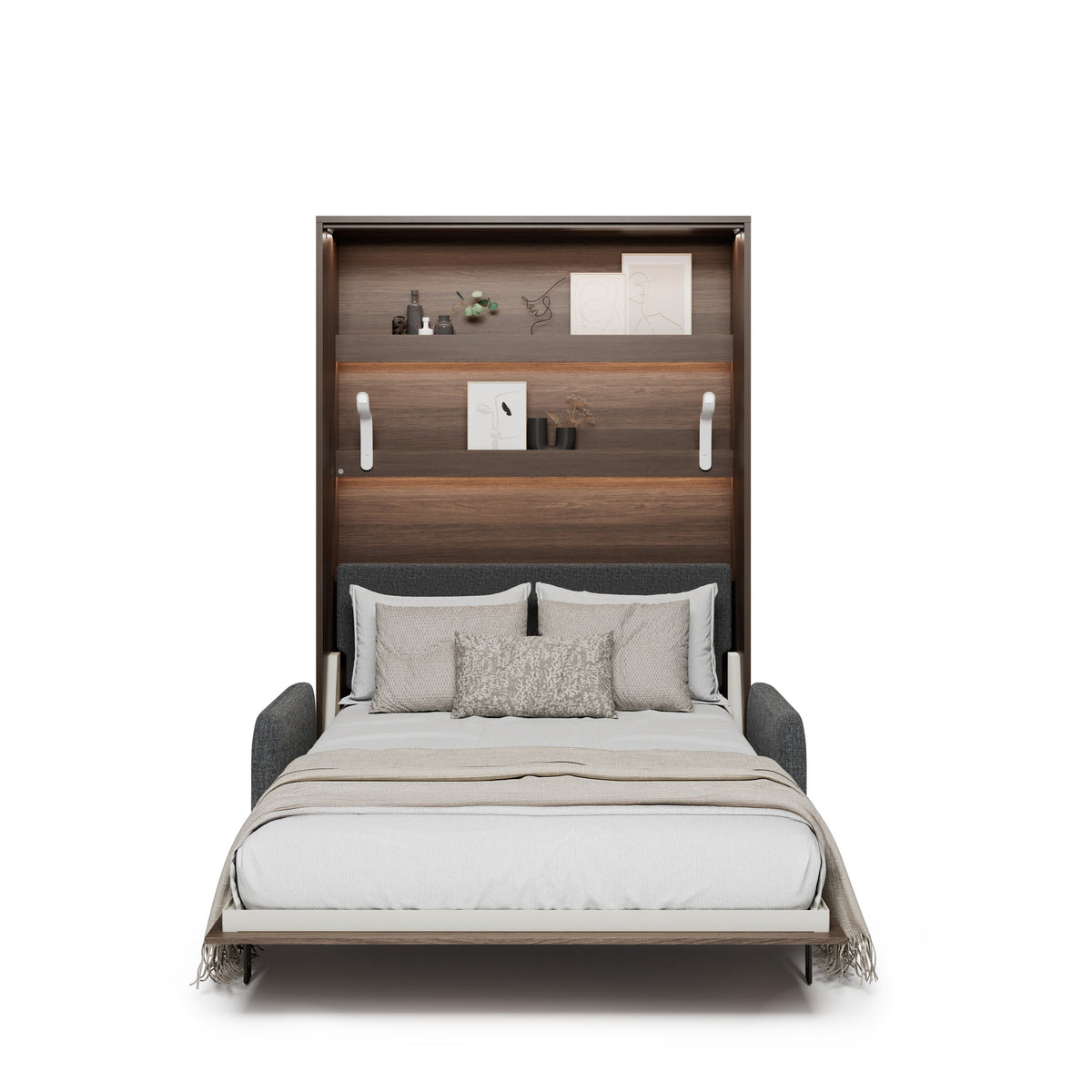 Elektrisches Schrankbett 140x200 BED CONCEPT BC-36 mit Kopfteil - Dunin-Eiche