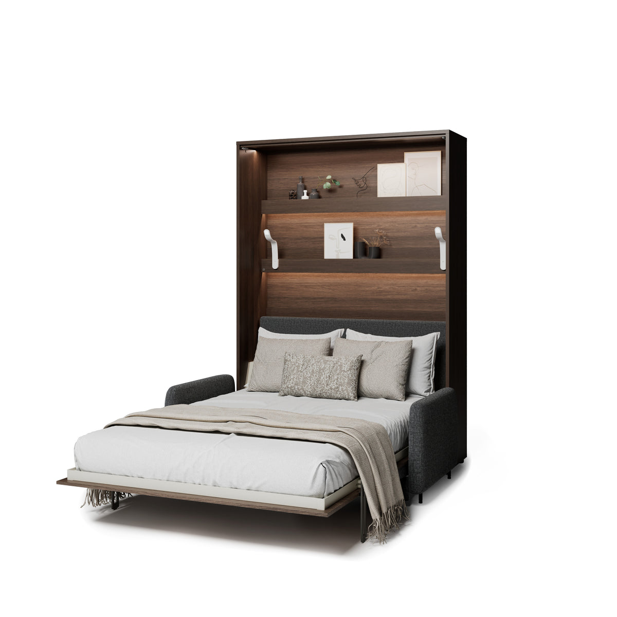 Elektrisches Schrankbett 140x200 BED CONCEPT BC-36 mit Kopfteil - Dunin-Eiche