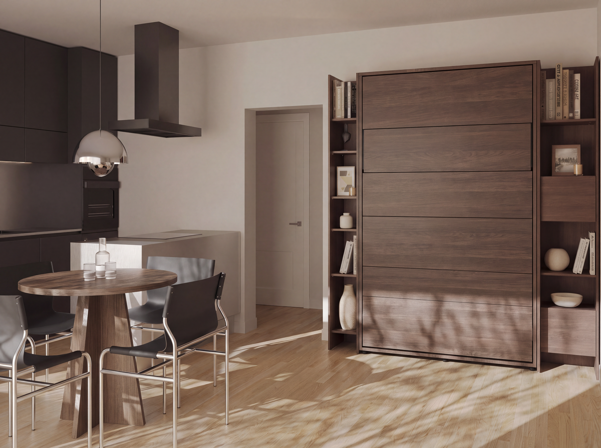Elektrisches Schrankbett 140x200 BED CONCEPT BC-36 mit Kopfteil - Dunin-Eiche