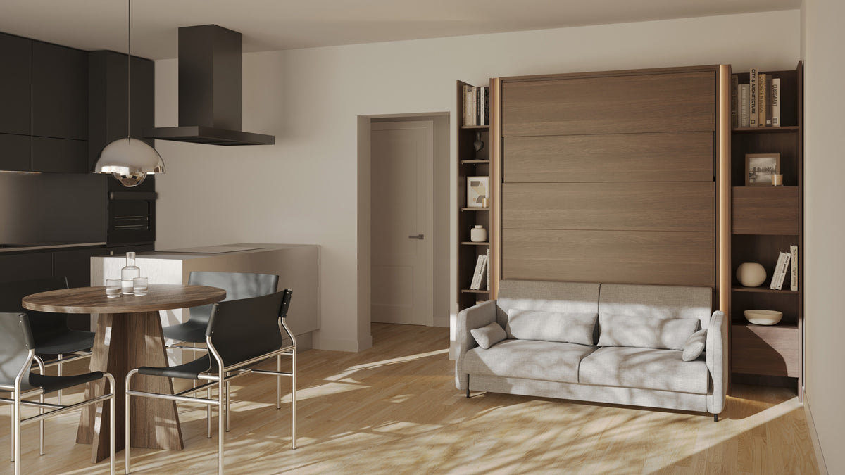 Elektrisches Schrankbett 140x200 BED CONCEPT BC-36 mit Kopfteil - Dunin-Eiche
