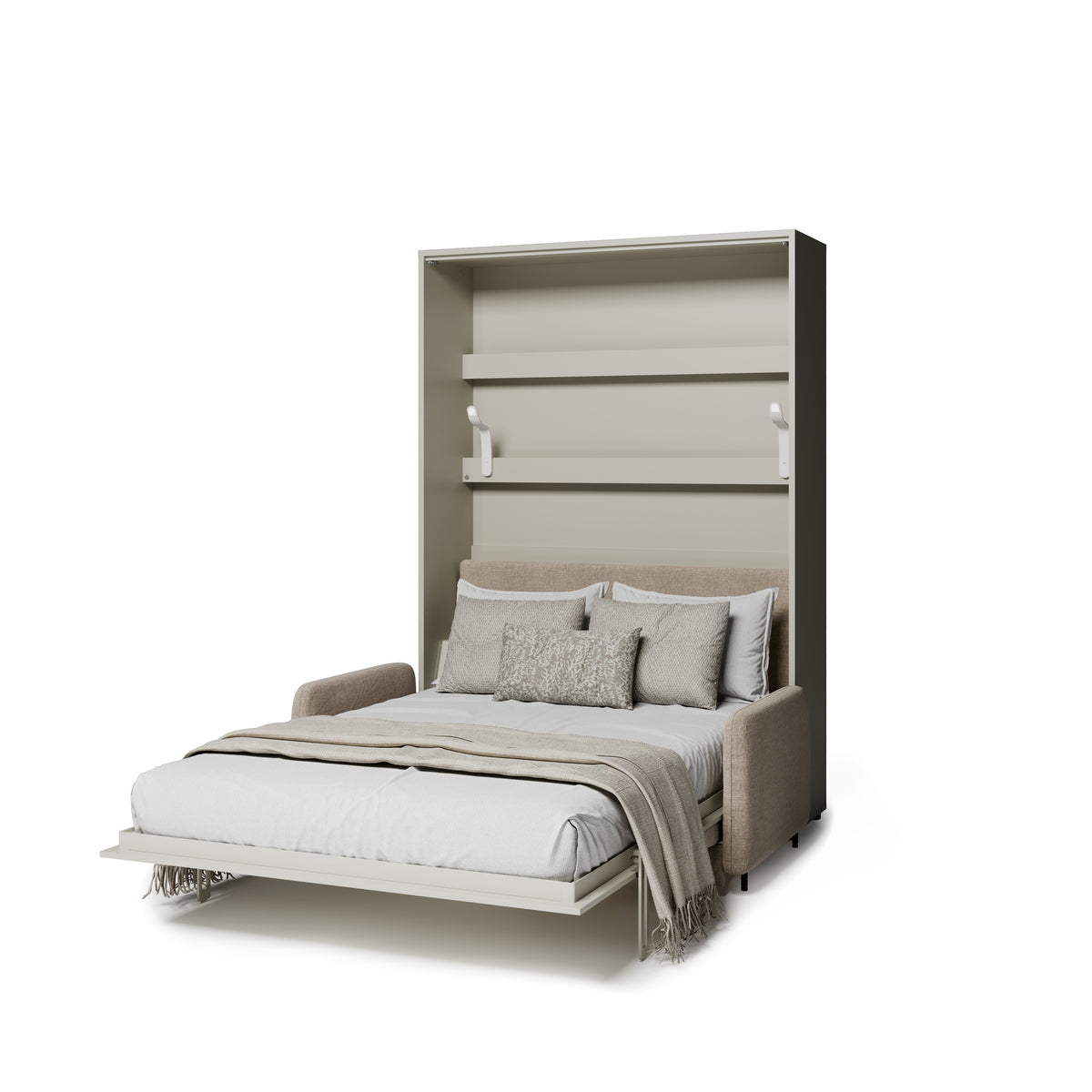Elektrisches Schrankbett 140x200 BED CONCEPT BC-36 mit Kopfteil - Kashmir Beige