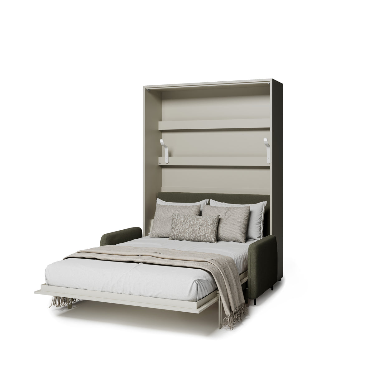 Elektrisches Schrankbett 140x200 BED CONCEPT BC-36 mit Kopfteil - Kashmir Beige