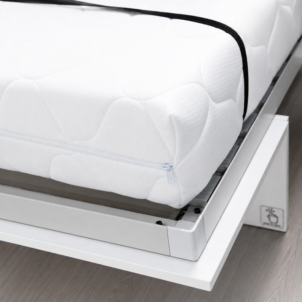 Wandklappbett 90x200 Horizontal Schrankbett Lenart BED CONCEPT Eiche Artisan BC-06