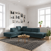 OSLO Ecksofa in Türkis, Moly 77