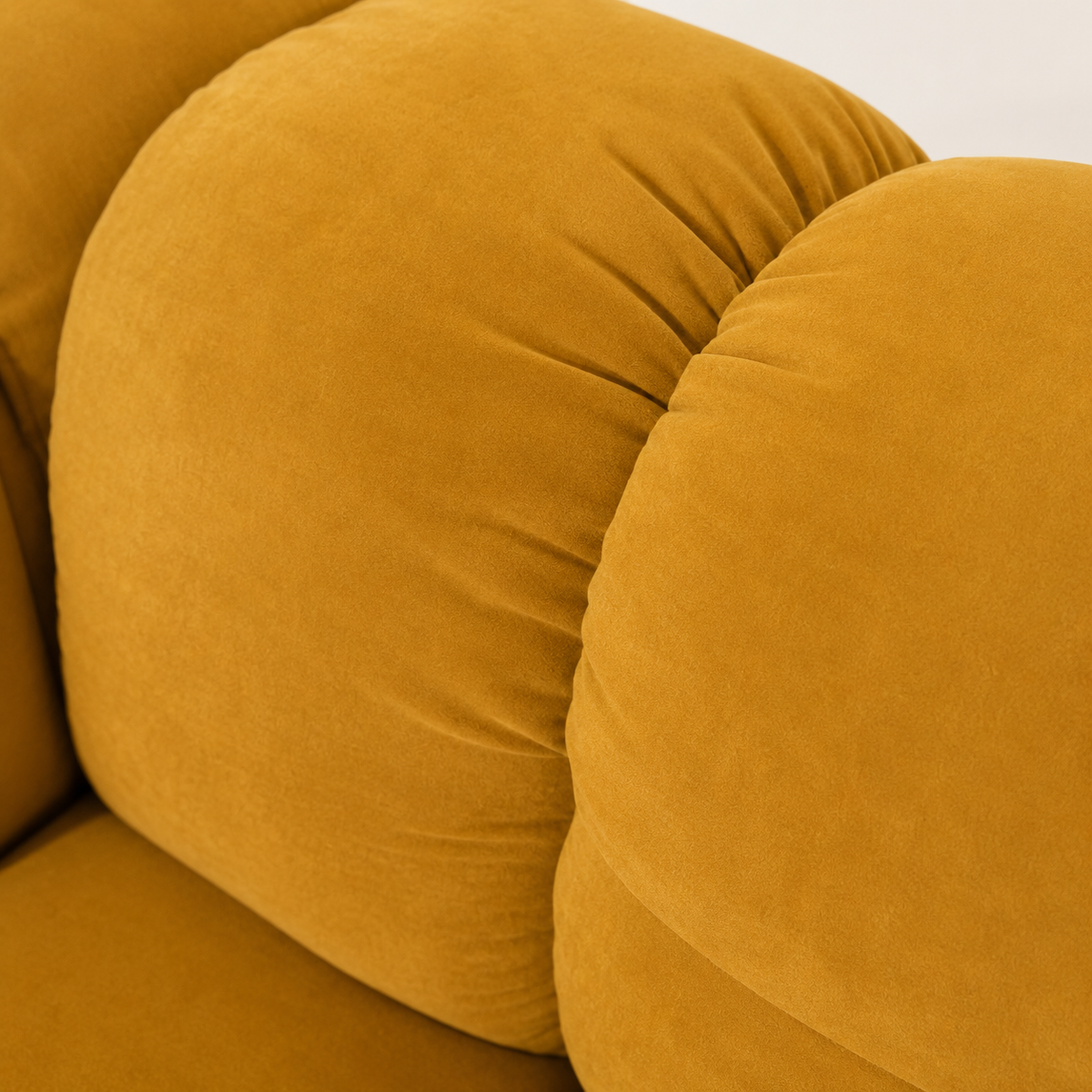 Ecksofa BALOO CORNER  330x330 cm – Komfort mit HR-Schaum und Wellenfedern - Senf (Tiffany 08)