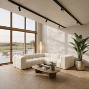 BALOO CORNER Ecksofa 270x270 cm, Moly 02, Creme