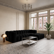 BALOO L Ecksofa, Tiffany 20, Schwarz