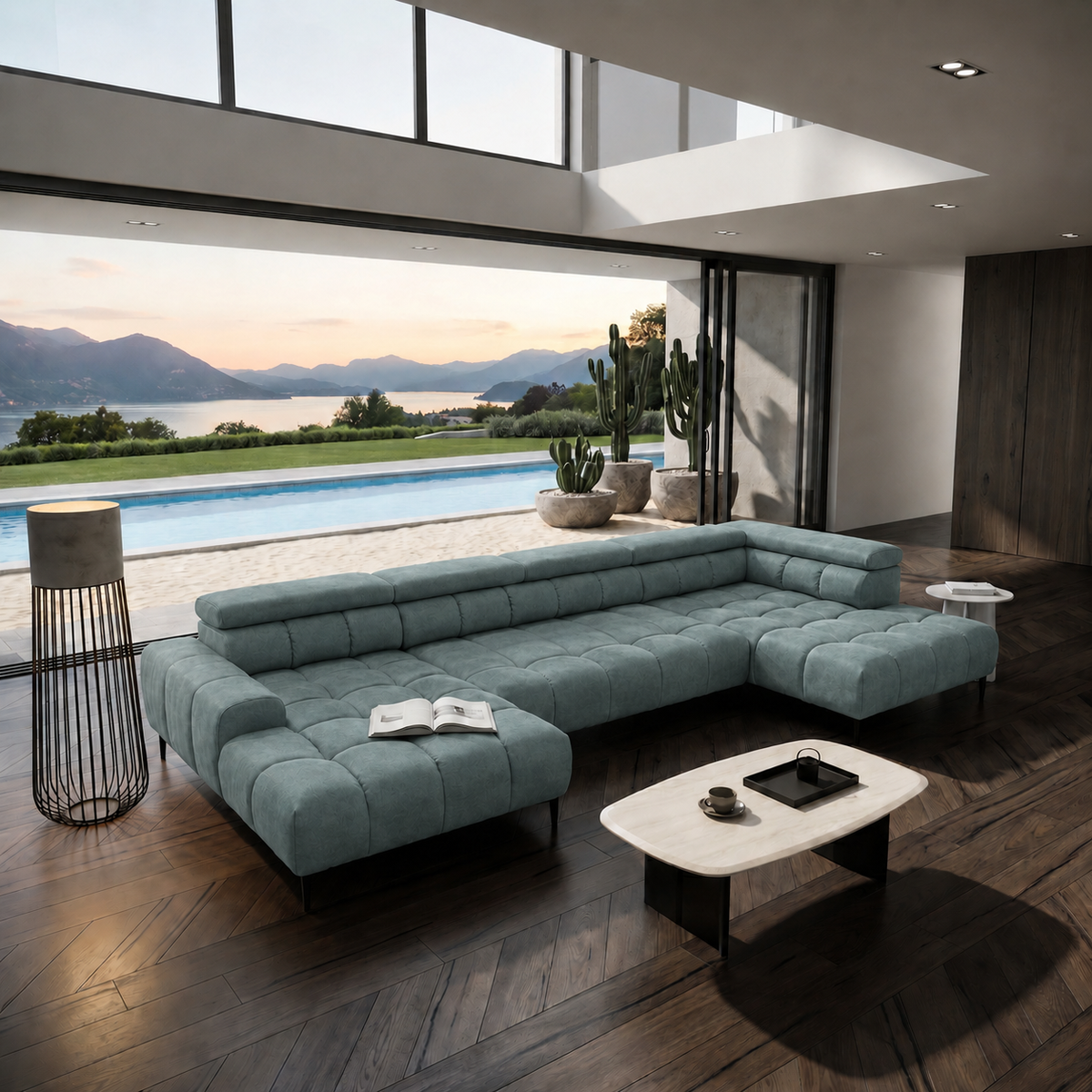 PLAZA XL Ecksofa, Salvador 12, Mint
