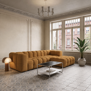 BALOO L Ecksofa, Moly 51, Orange