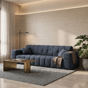 Sofa BALIA 3-Sitzer Chenille Dunkelblau (Perfect Harmony 77)