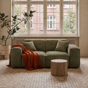 Sofa LUGA 186 cm | 2-Sitzer | Chenille Perfect Harmony | Olivgrün