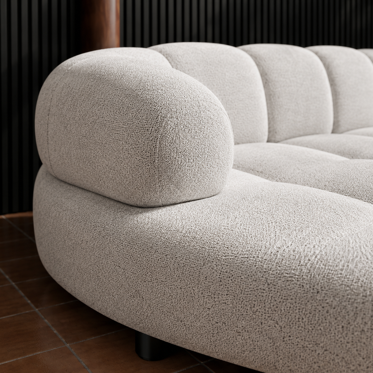 Ecksofa VELPA S – modernes Design mit elektrischer Sitztiefenverstellung & höchstem Komfort - Hellgrau (Puente 80)