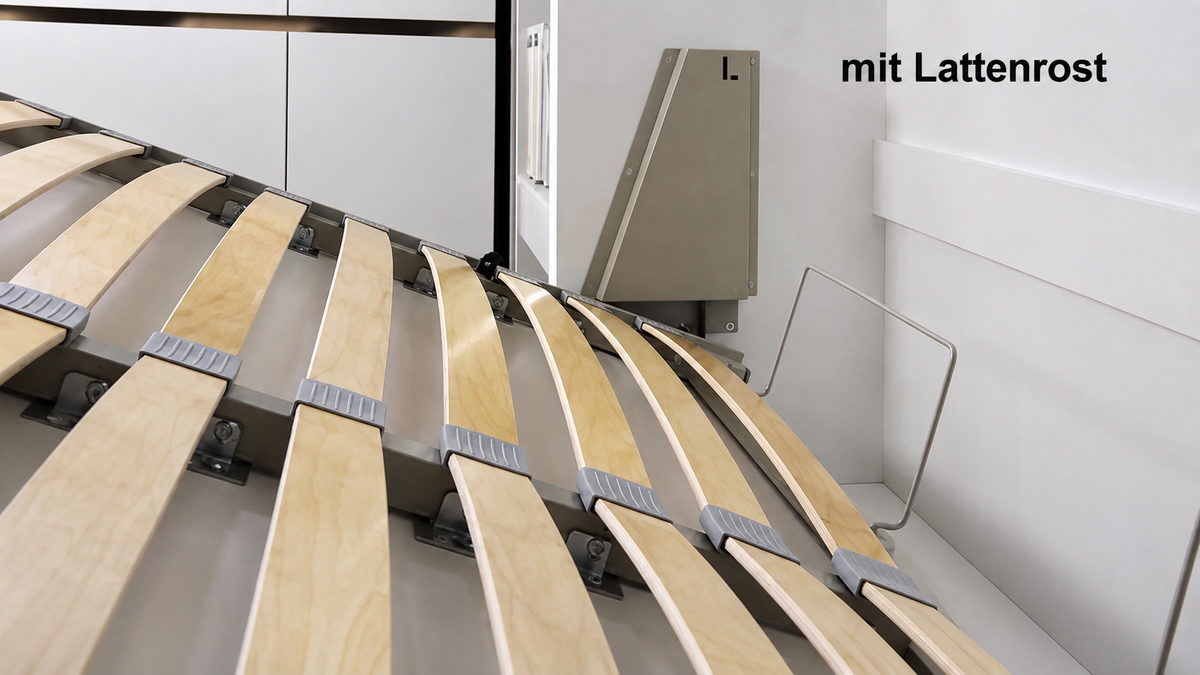 Wandklappbett 90x200 Vertikal Lenart BED CONCEPT Schrankbett - Eiche Artisan BC-03