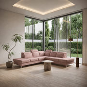 OSLO MAX Ecksofa 295x295 cm, Gemma 61, Altrosa
