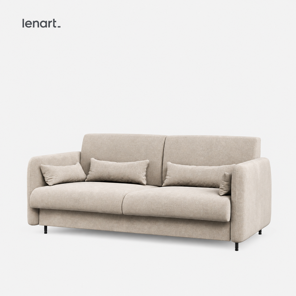 Sofa Lenart BED CONCEPT 18 für Wandklappbett BC-01 Vertikal 140x200 cm BEIGE