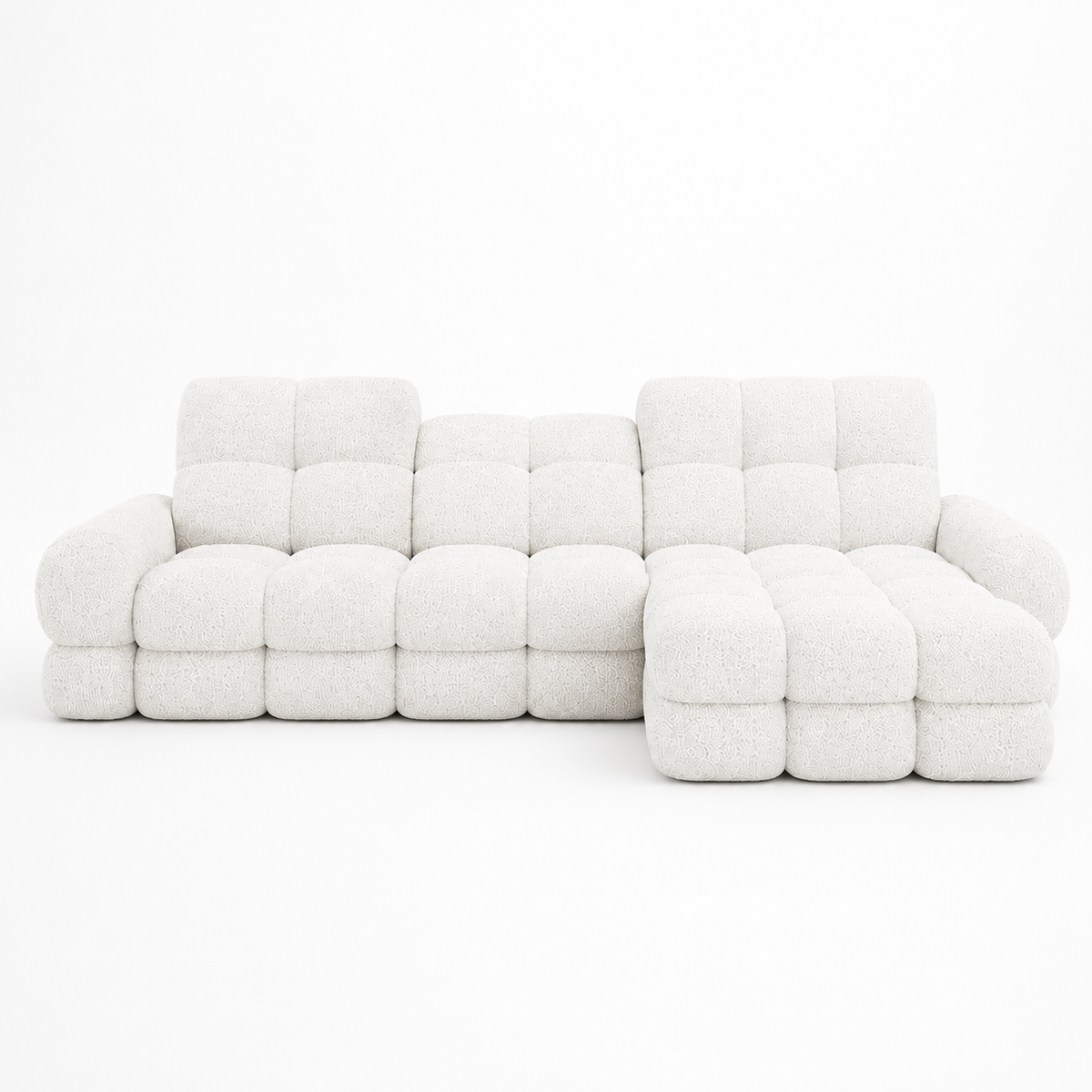 Ecksofa mit elektrischer Sitzverstellung TOLLO MINI Schlaffunktion Bettkasten 283x171 - Weiß (Quelle 01)