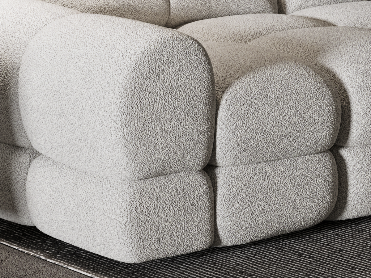 Ecksofa mit elektrischer Sitzverstellung TOLLO MINI Schlaffunktion Bettkasten 283x171 - Creme (Quelle 02)