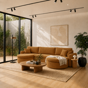 VERONA U Ecksofa, Poso 01, Senf