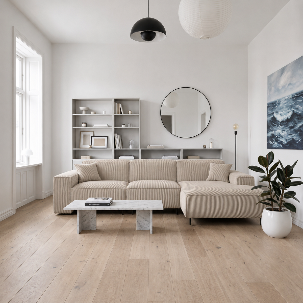 LUGA L HILLS Ecksofa, Scala MUD