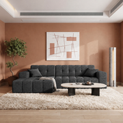 Ecksofa BALIA L 265 cm Chenille Stoff Grau (Perfect Harmony 90)