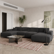 LUGA U HILLS Ecksofa, Scala, Anthrazit