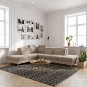 OSLO Ecksofa 295x220 cm, Terra 13, Beige