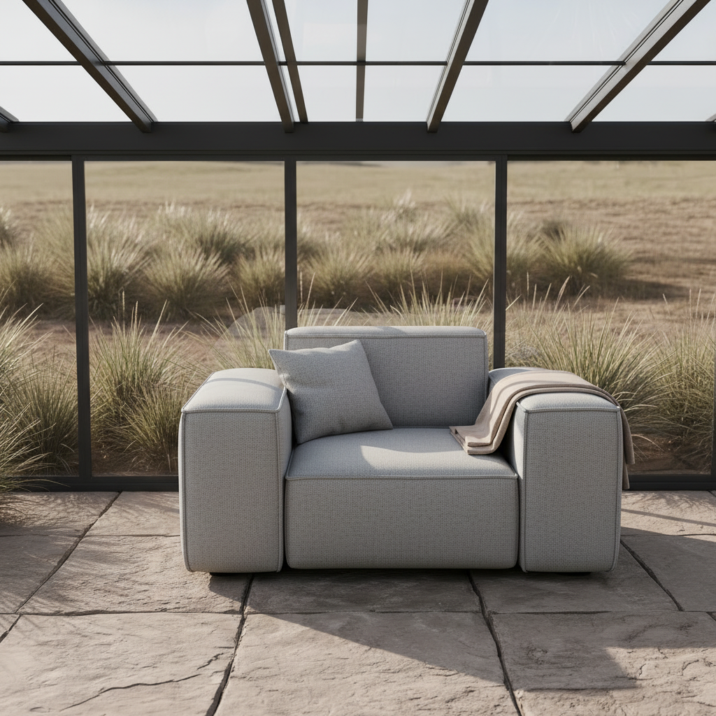 PATIO Hellgrau Cement front