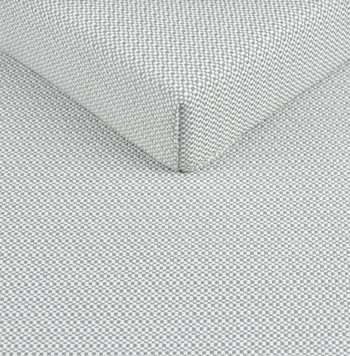 GENEVE Outdoor Ecksofa komfortabel modern mit wasserabweisender Polsterung Hellgrau Portoriko 7175