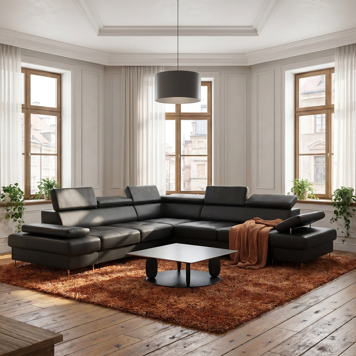 Ecksofas 100% Leder