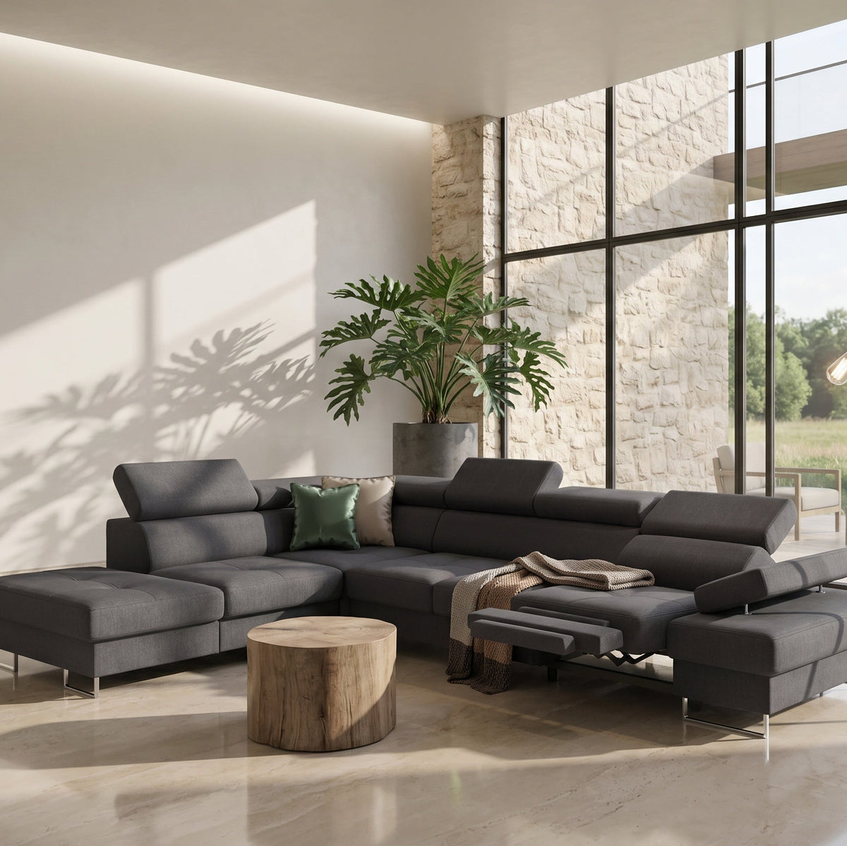 Ecksofas Relaxfunktion