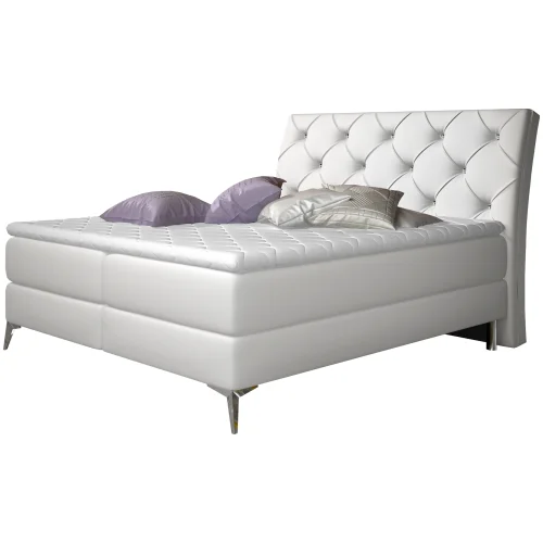 Boxspringbett Weiss 140x200