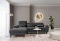 Ecksofa Foble Nube 05 Dunkelgrau Links