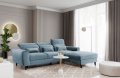 Ecksofa Foble Velvetmat 100 Blau