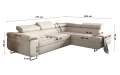 Abmessungen des Ecksofas Antonia