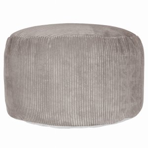 Sitzsack MAX Sitzkissen Runder Sitzpouf 70x45 Bodenkissen Beige