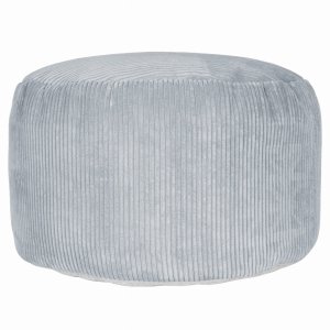 Sitzsack MAX Sitzkissen Runder Sitzpouf 70x45 Bodenkissen Hellgrau