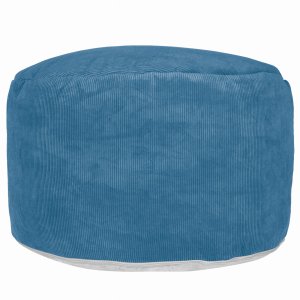 Sitzsack MAX II Sitzkissen Runder Sitzpouf aus CORD 70x45 Bodenkissen Dunkelblau