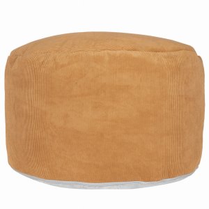 Sitzsack MAX II Sitzkissen Runder Sitzpouf aus CORD 70x45 Bodenkissen Kupfer